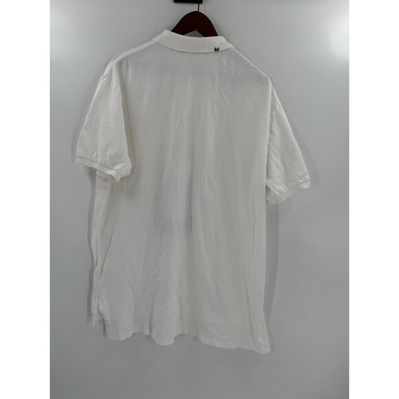 Polo Ralph Lauren White Polo 8 on Front and Sleeve Size XXLARGE Excellent UC - Picture 9 of 12
